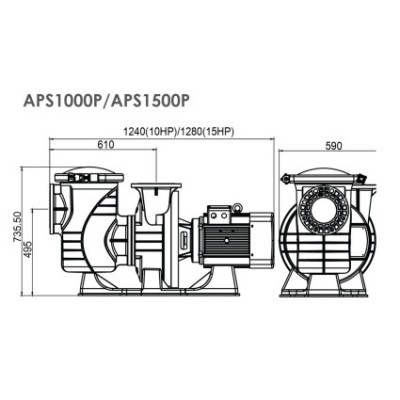    Emaux APS1000P (380, 1803/, 10HP)