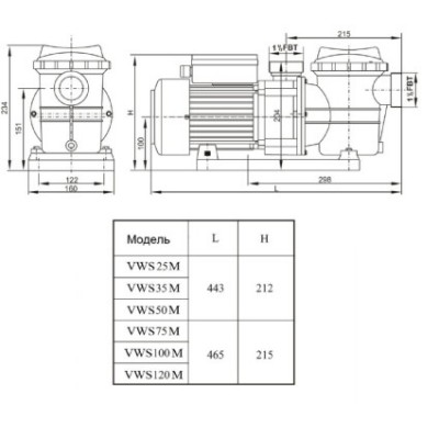  AquaViva LX STP50M/VWS50M 6.5 3/ (0.5HP, 220B)