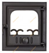 Топочные чугунные дверцы Novella со стеклом